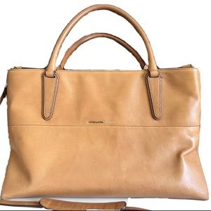 COACH New York Leather Tan Large Tote